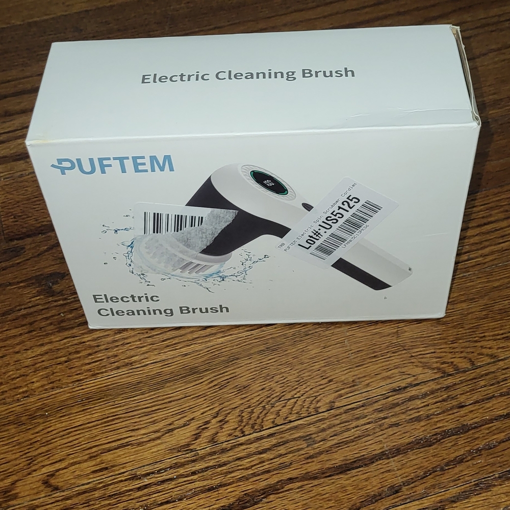 Electric Cleaning Brush - Black and White